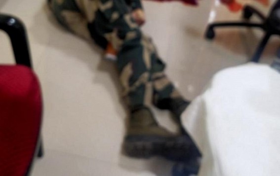 A BSF Jawan commits suicide after firing from his own riffle in Teliamura A BSF Jawan commits suicide after firing from his own riffle in Teliamura